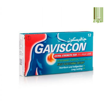 GAVISCON EXTRA STRENGTH 500 TAB 24'S